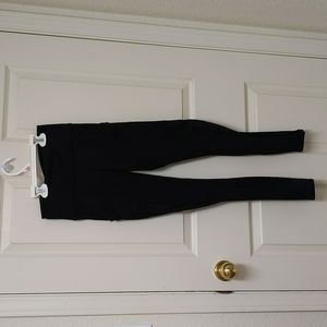 Fabletics Black Leggings with Mesh Sides